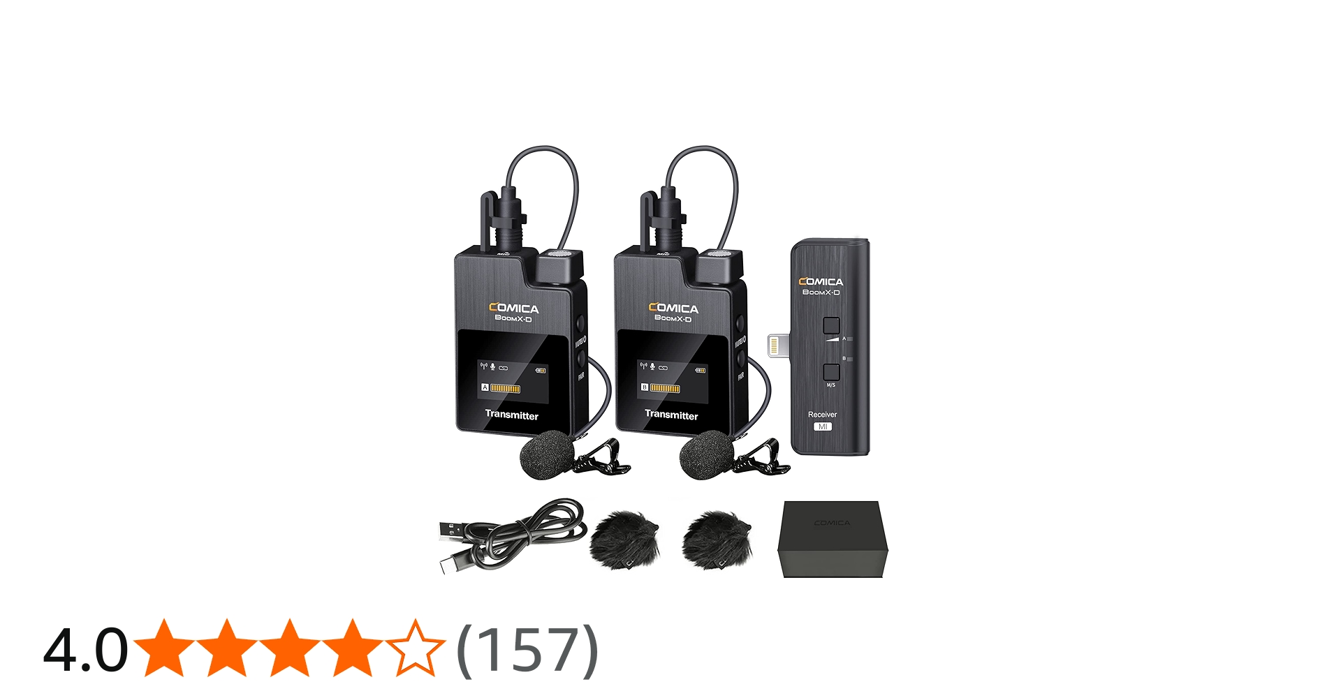 Amazon | comica iPhone用ワイヤレスマイクシステム BoomX-DMI2 スマホ