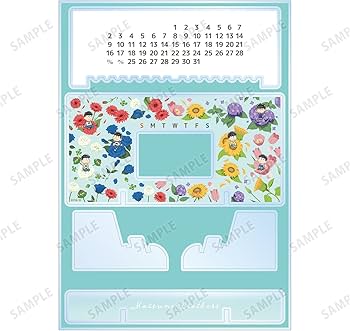 Amazon.co.jp: おそ松さん 集合 Botania 卓上アクリル万年カレンダー