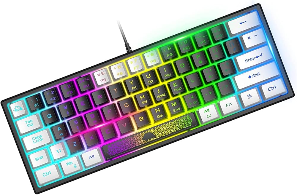 Amazon | LexonTech x ZIYOU LANG K61ゲーミングキーボードLEDバック