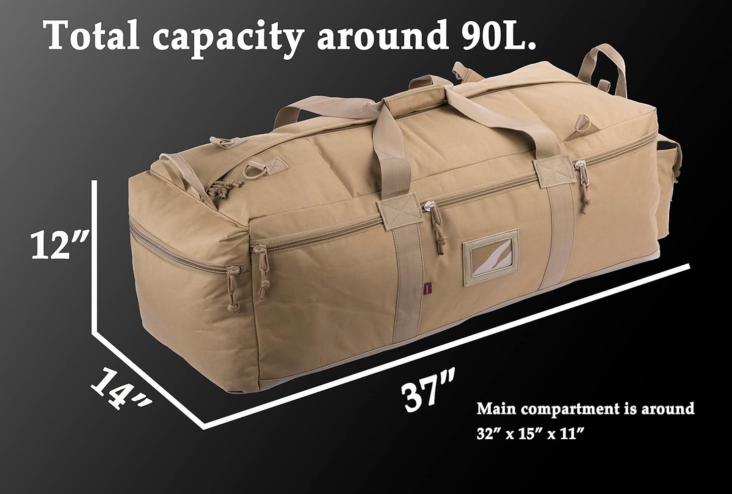 XMILPAX Large Military Duffle Bag Tactical Gear Load Out Bag