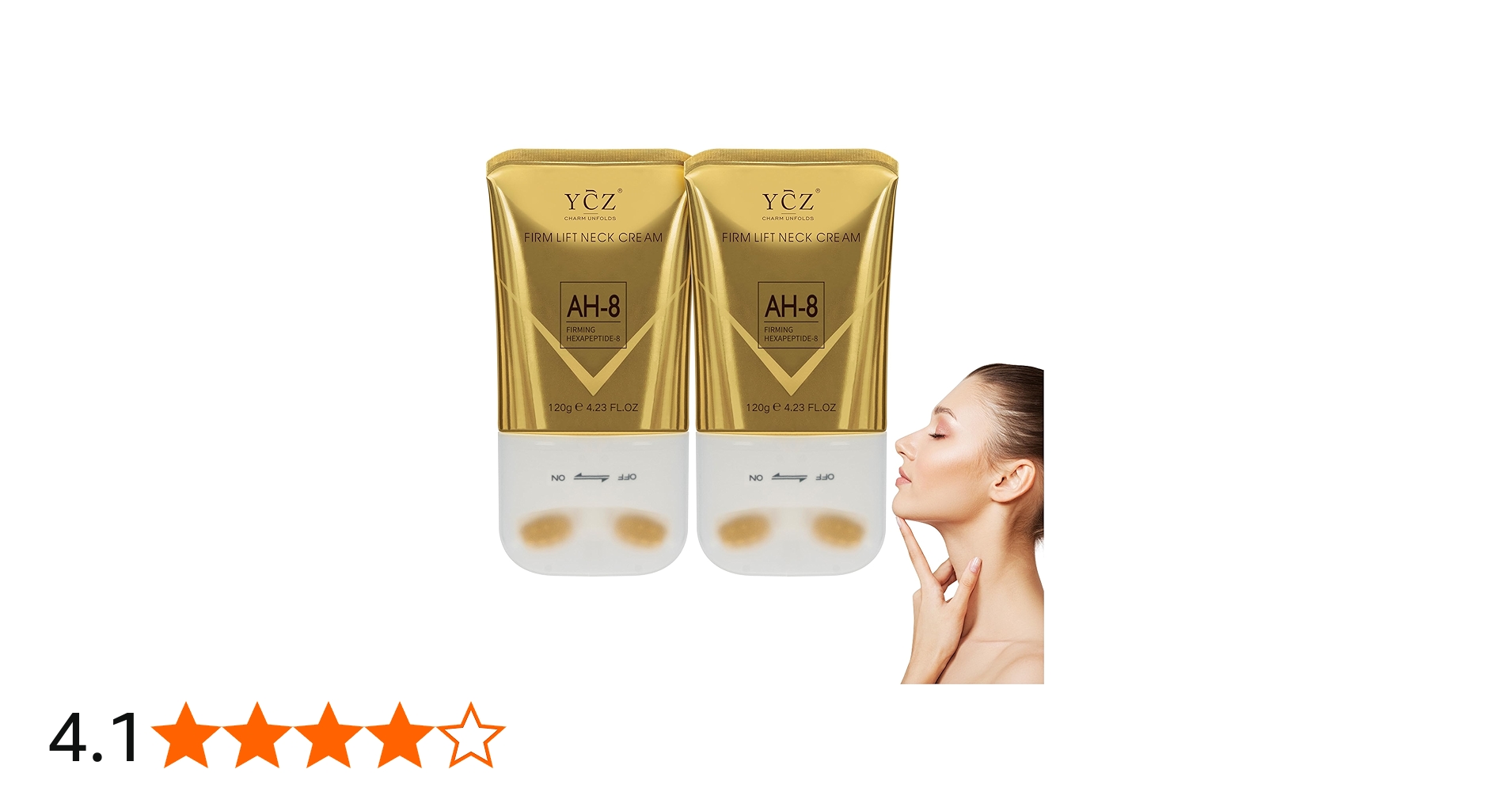 Ycz Ah8 Firming Neck Cream, Reduces Neck Lines, Moisturizes