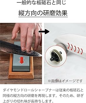 Amazon｜京セラ 研ぎ器 包丁研ぎ 手動 ダイヤモンドロールシャープナー