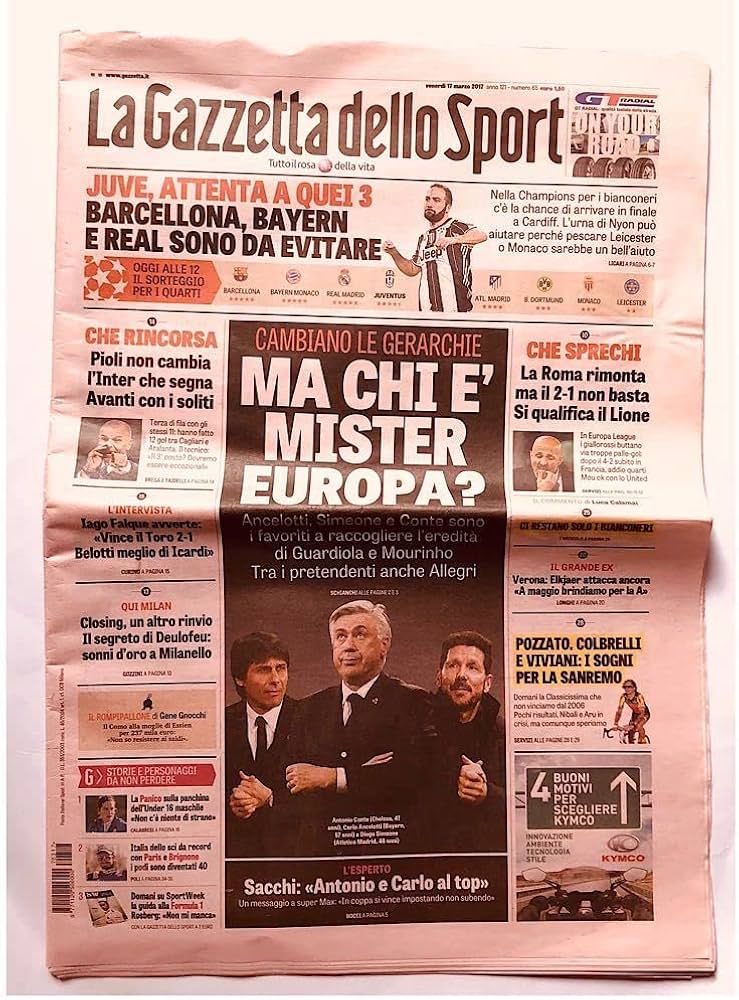 Amazon.co.jp: ラガゼッタデロスポルト イタリア スポーツ新聞 L