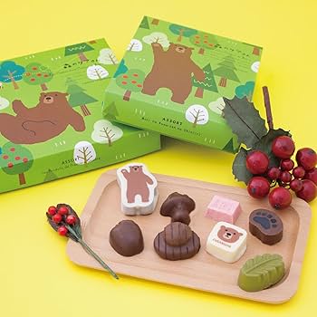 Amazon | フランス屋製菓 8431 MU1 森のクマさんアソートL 12個入