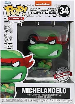 Amazon.com: Pop! Comics Teenage Mutant Ninja Turtles: Michelangelo