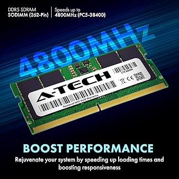 A-Tech 32GB DDR5 4800MHz PC5-38400 CL40 SODIMM 2Rx8 Dual Rank 1.1V