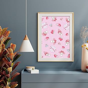 Amazon.co.jp: マイメロディ ポスター 絵画 インテリア 壁紙用 壁紙