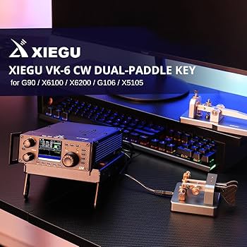 Amazon.com: XIEGU VK-6 Iambic CW Morse Code Key, Dual Paddle