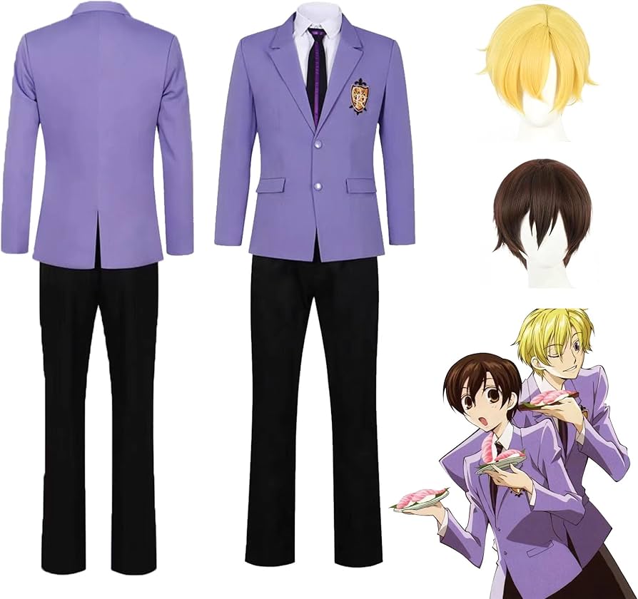 Amazon.co.jp: 桜蘭高校ホスト部 コスプレ衣装 ウィッグ付き 藤岡