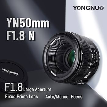 Amazon.com : YONGNUO YN50mm F1.8N Standard Prime Lens, Large