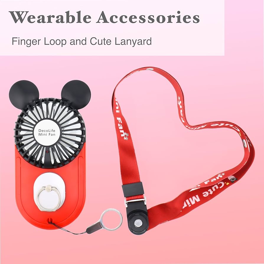 Amazon.com: DecoLife Cute Handheld Mini USB Fan, Rechargeable