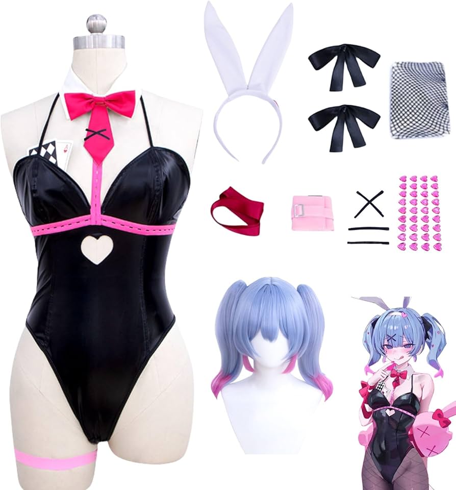 Amazon.co.jp: 初音ミク コスプレ衣装セット ラビットホール コスプレ