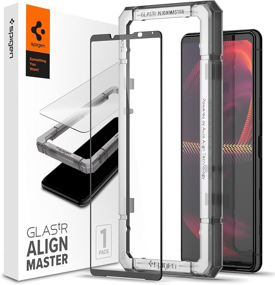 Amazon | Spigen AlignMaster 全面保護 ガラスフィルム Sony Xperia 5