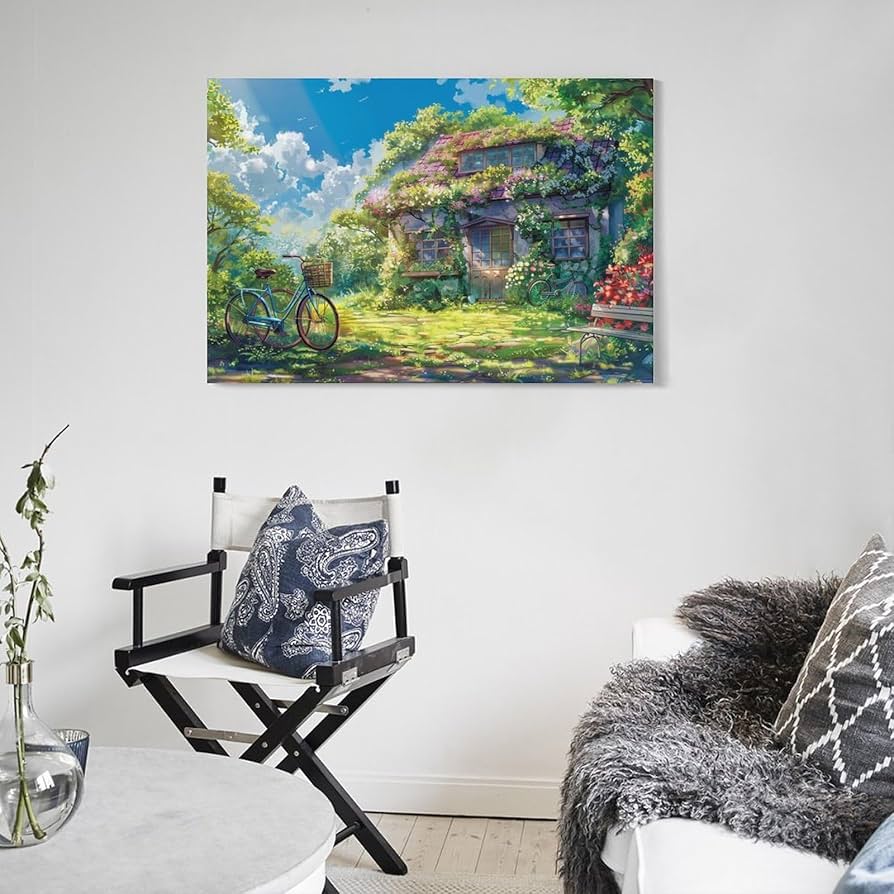 油絵 菅家令子 絵 絵画インテリア額付(青緑＋金色の枠) F4-071212女性