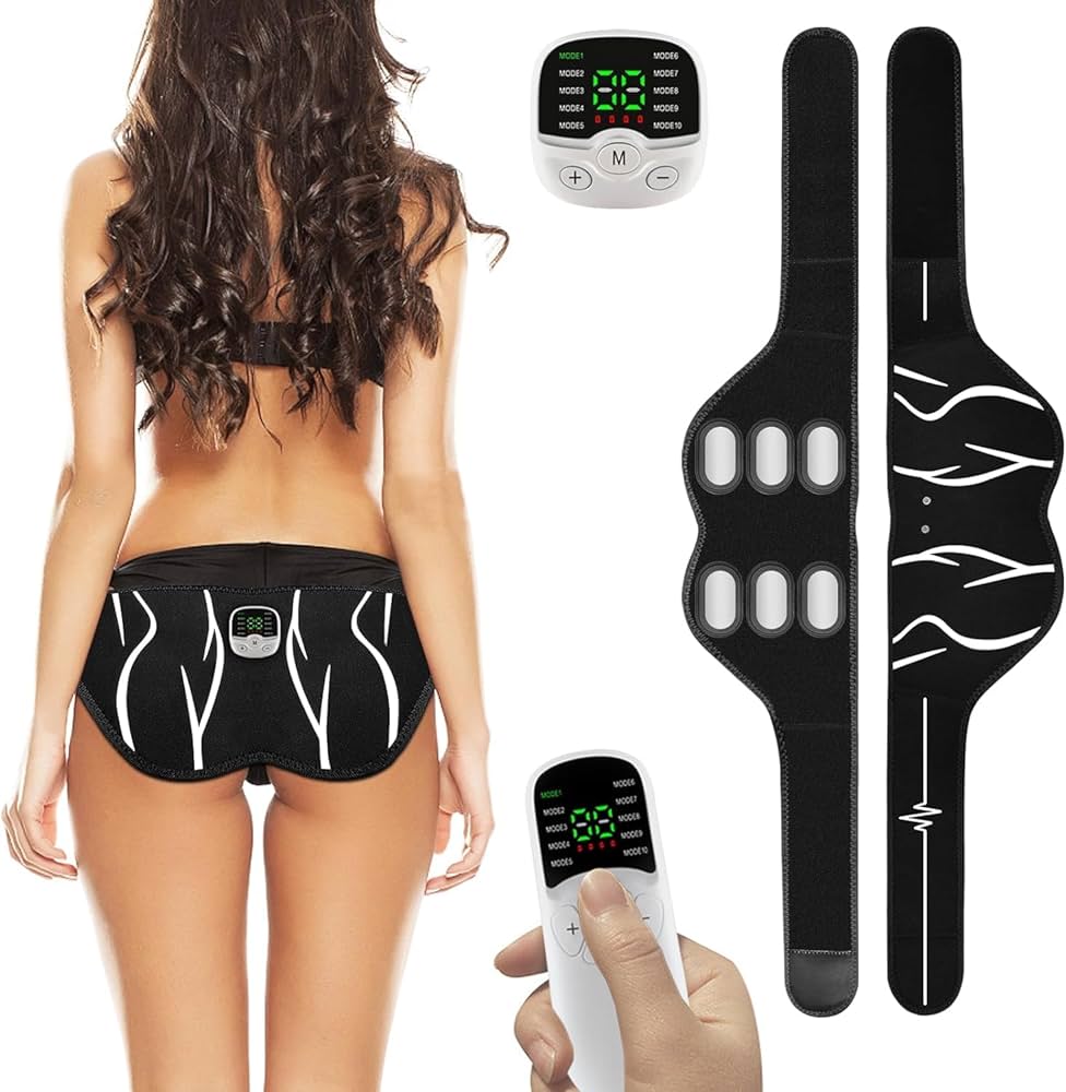 Amazon.co.jp: EMS 腹筋ベルト 腹筋パッド 臀部トレーニング器具 10