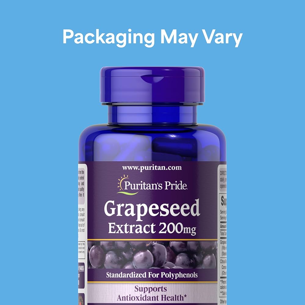 Amazon.com: Puritan's Pride Grapeseed Extract 200mg, Dietary