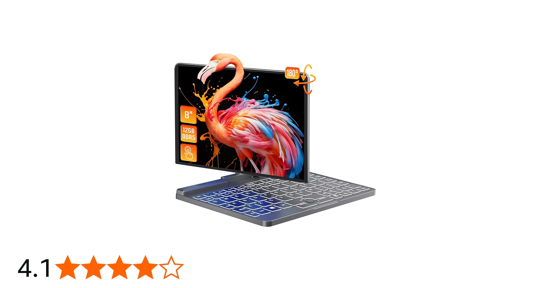 Amazon.co.jp: SERYUB Pocket 8インチ 超軽量 2in1ノートパソコン 12GB