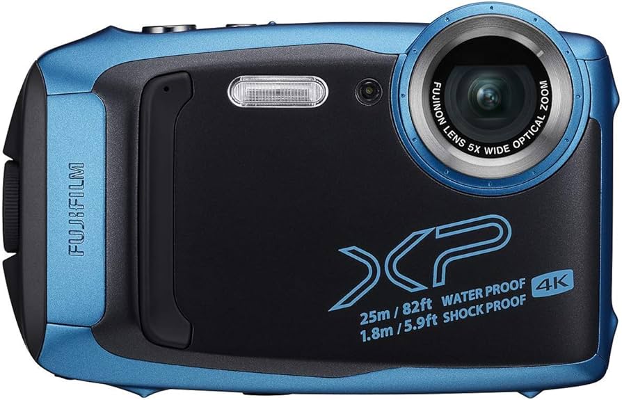 Amazon.com : FinePix XP140 Bundle W/SD Card - Sky Blue : Electronics