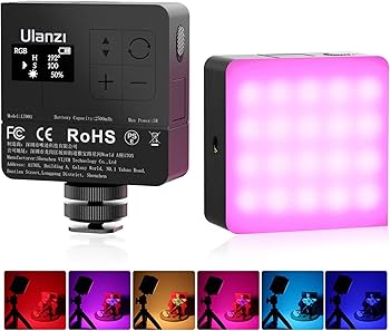 Amazon | Ulanzi RGB VL49 Pro LEDビデオライト 撮影用ライト 磁気増強