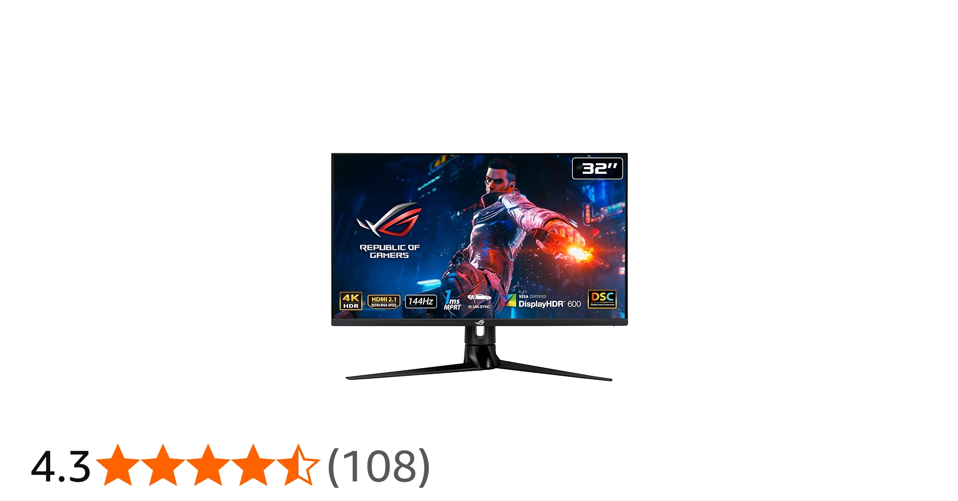 Amazon.co.jp: ASUS ゲーミングモニター ROG Swift PG32UQ 32インチ/4K