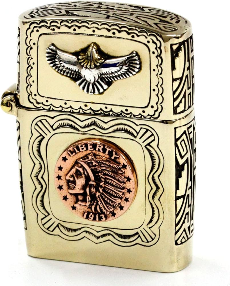 Amazon.co.jp: ライター オイルライター ブラス アーマージッポー