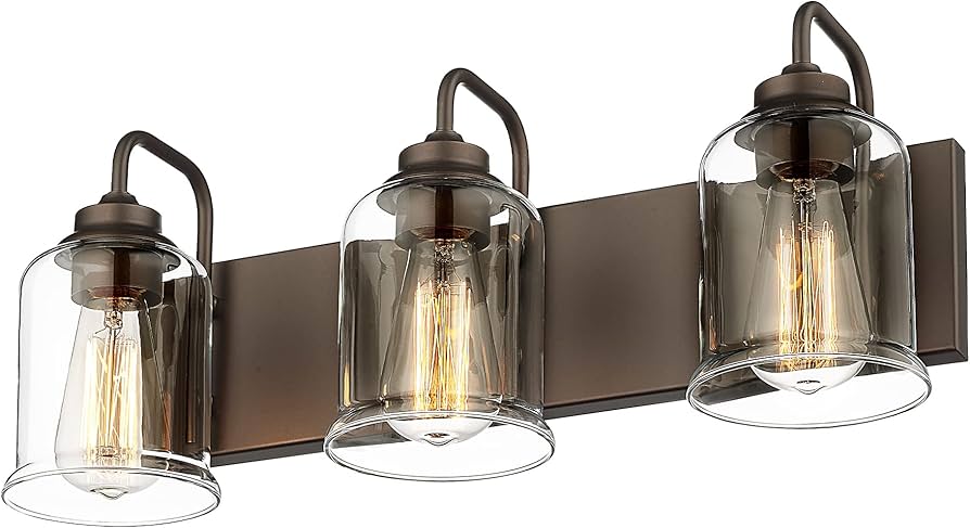 zeyu 20.5 Inch Farmhouse Bathroom Vanity Light Fixtures, 3-Light