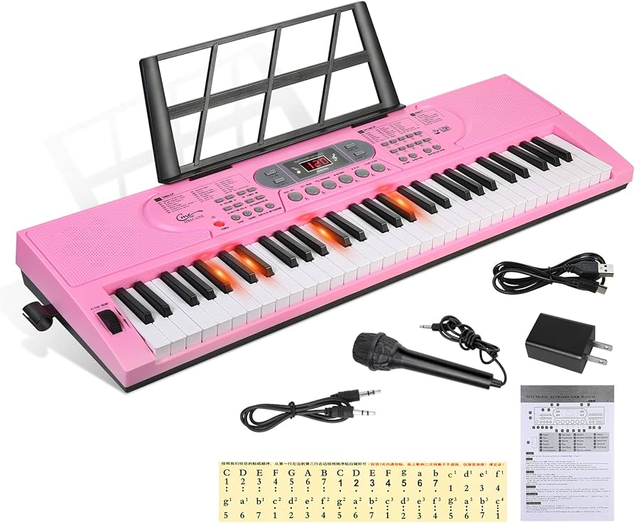 Amazon.co.jp: Hricane キーボード ピアノ 電子ピアノ 61鍵盤 200種類