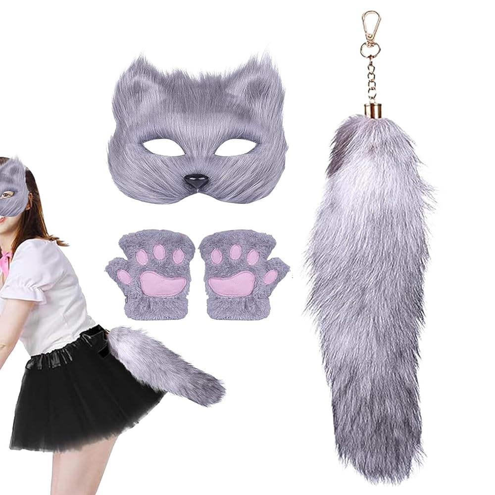 るるもか 在庫あり 犬 狼 ケモノ 着ぐるみ マスク コスプレ 犬 狼