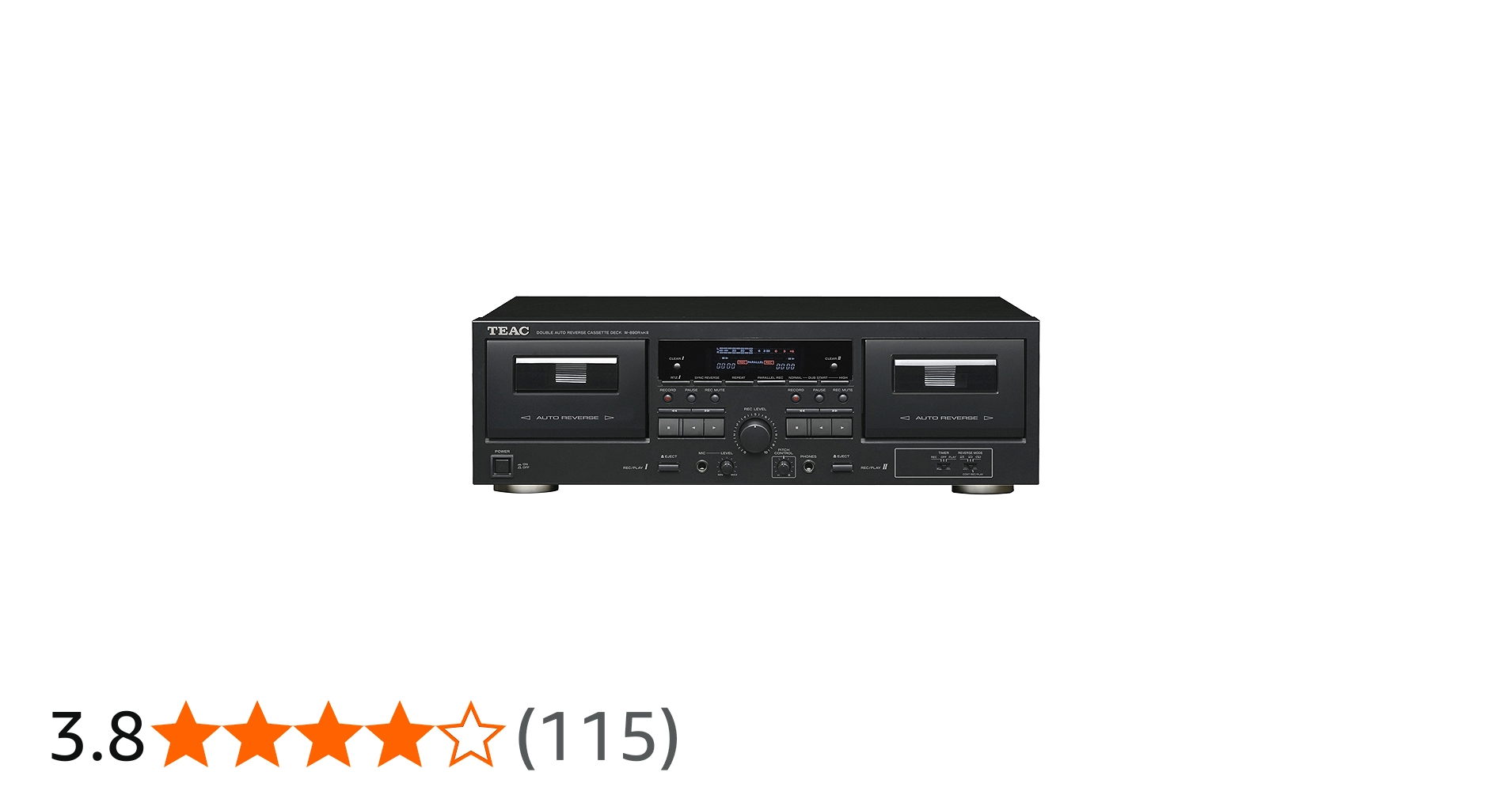 Amazon.co.jp: TEAC カセットデッキ ダブルオートリバース ブラック W