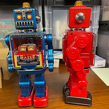 Amazon | 大阪ブリキ/メタルハウス鉄人28号コクピットロボットⅡ 赤青2