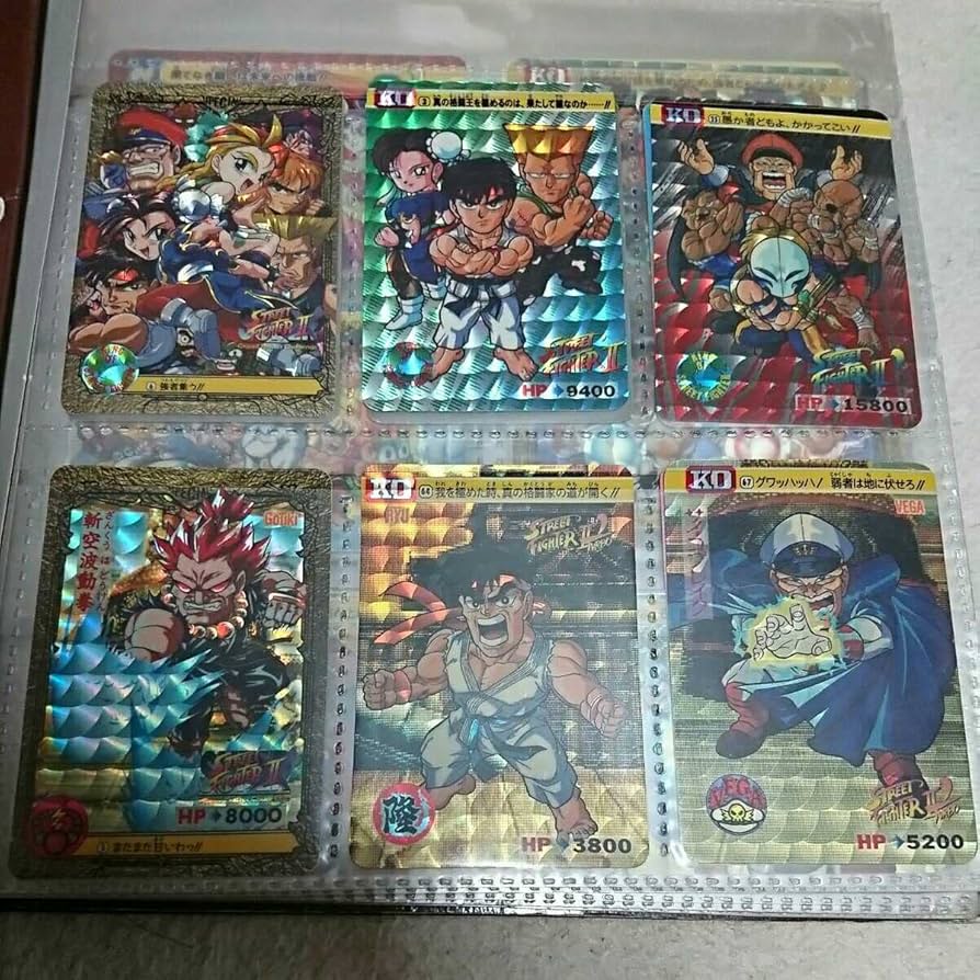 Amazon.co.jp: 稀少 レア89枚 バインダー付ストリートファイターⅡ