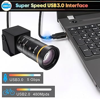 Amazon.co.jp: SVPRO 4 K USB カメラ 10 x 光学ズーム、5-50 mm 顕微鏡