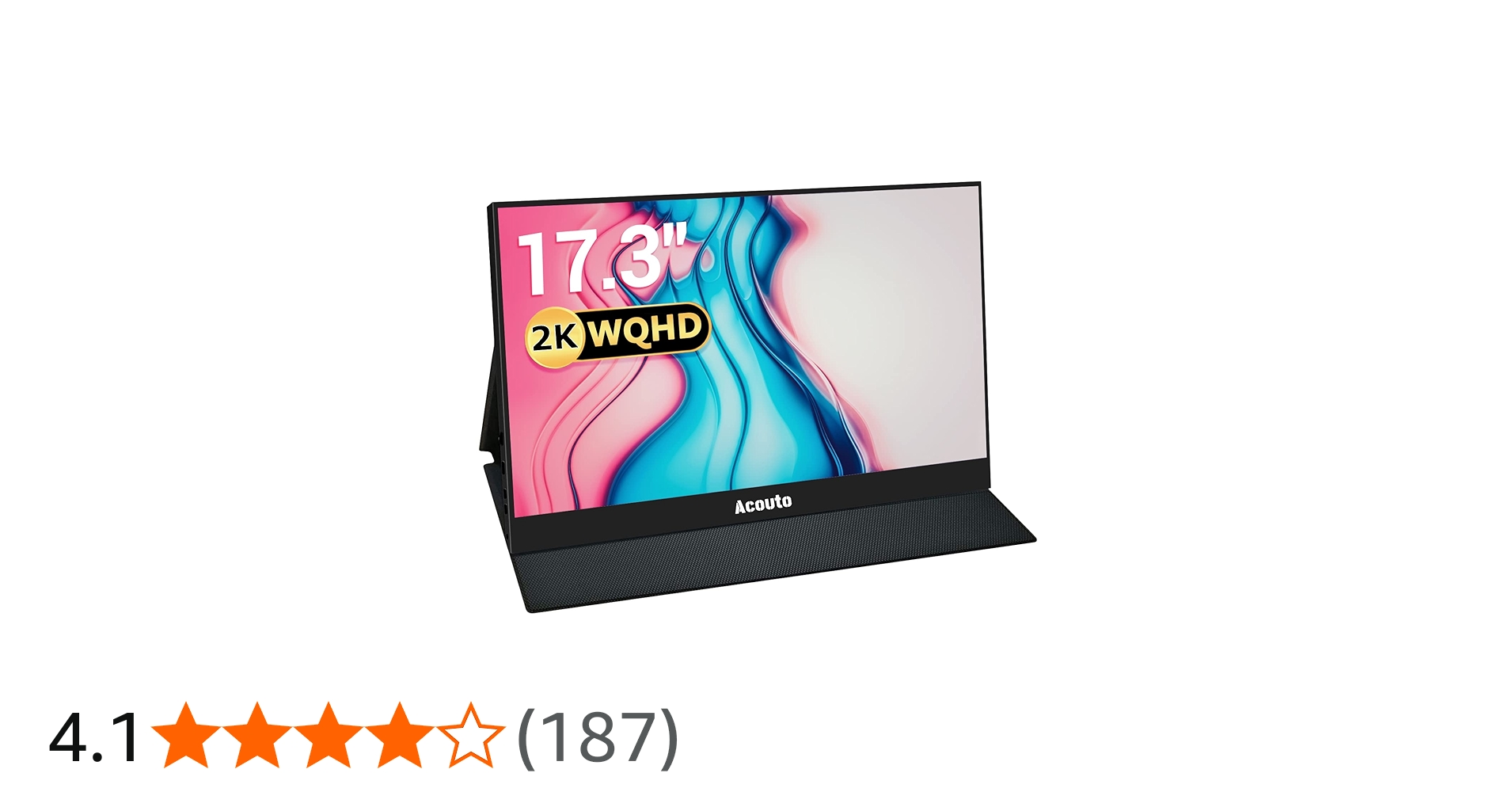 Amazon.co.jp: Acouto モバイルモニター 2K 17.3インチ 狭額縁 高輝度