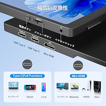 Amazon.co.jp: モバイルモニター 18.5インチ COOLHOOD モバイル