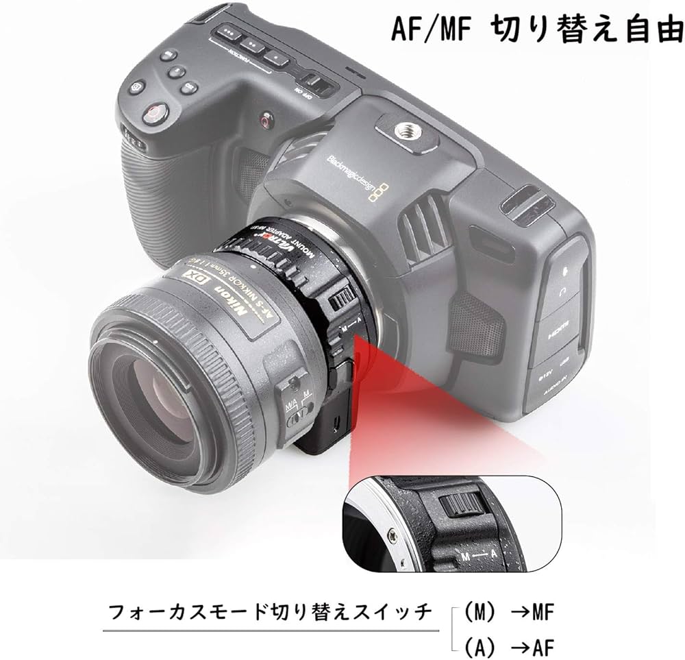 Amazon | VILTROX マウントアダプターNF-M1 AF対応 Nikon Fマウント