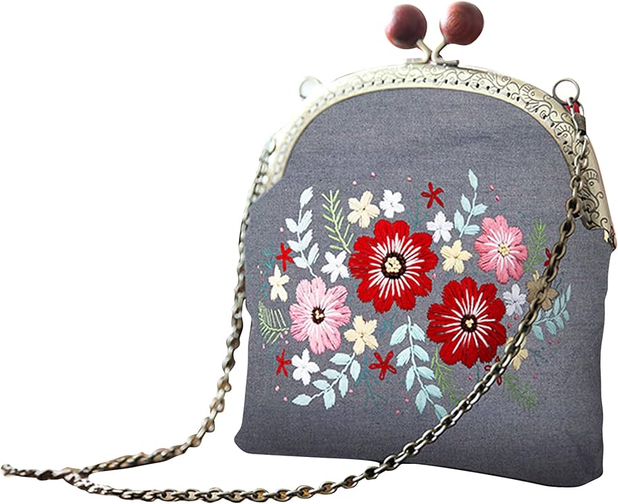 Amazon | HAMILO 刺繍バッグ 手作りキット ハンドクラフト