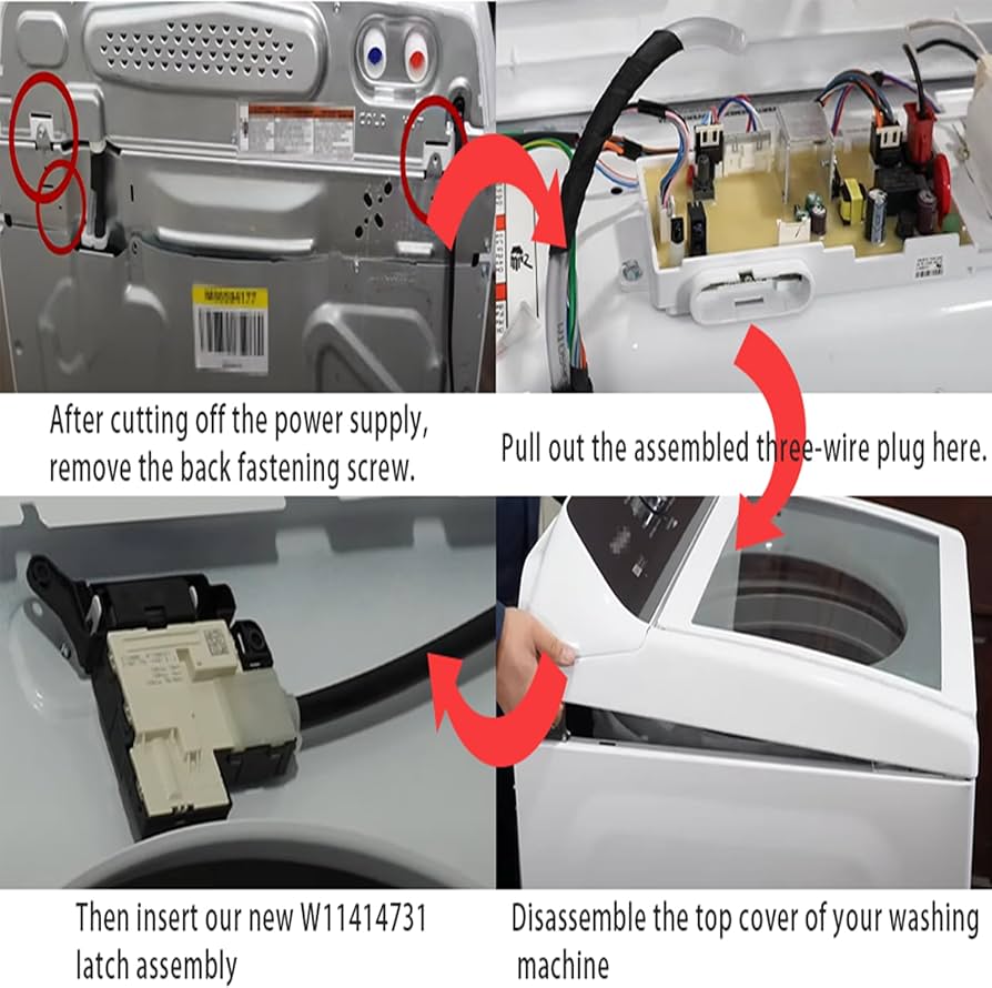 Amazon.com: W11414731 W11513248 Washer Lid Lock Switch Assembly