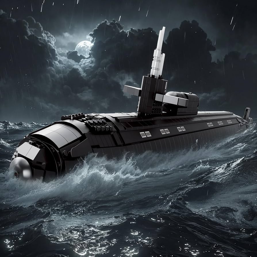 Amazon.co.jp: JMBricklayer 原子力潜水艦組み立てセット 大人用 1:125