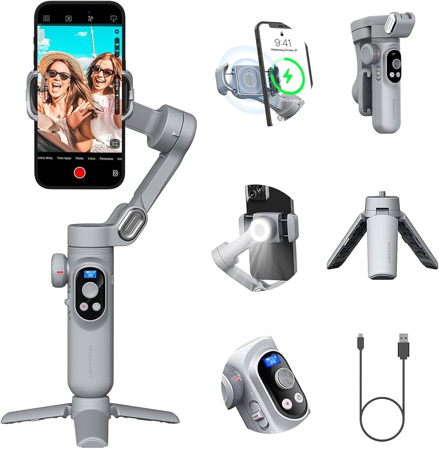 Amazon.com: Professional Gimbal Stabilizer for Smartphone w