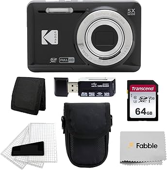 Amazon.com : Kodak PIXPRO FZ55 Digital Camera (Black) + Black