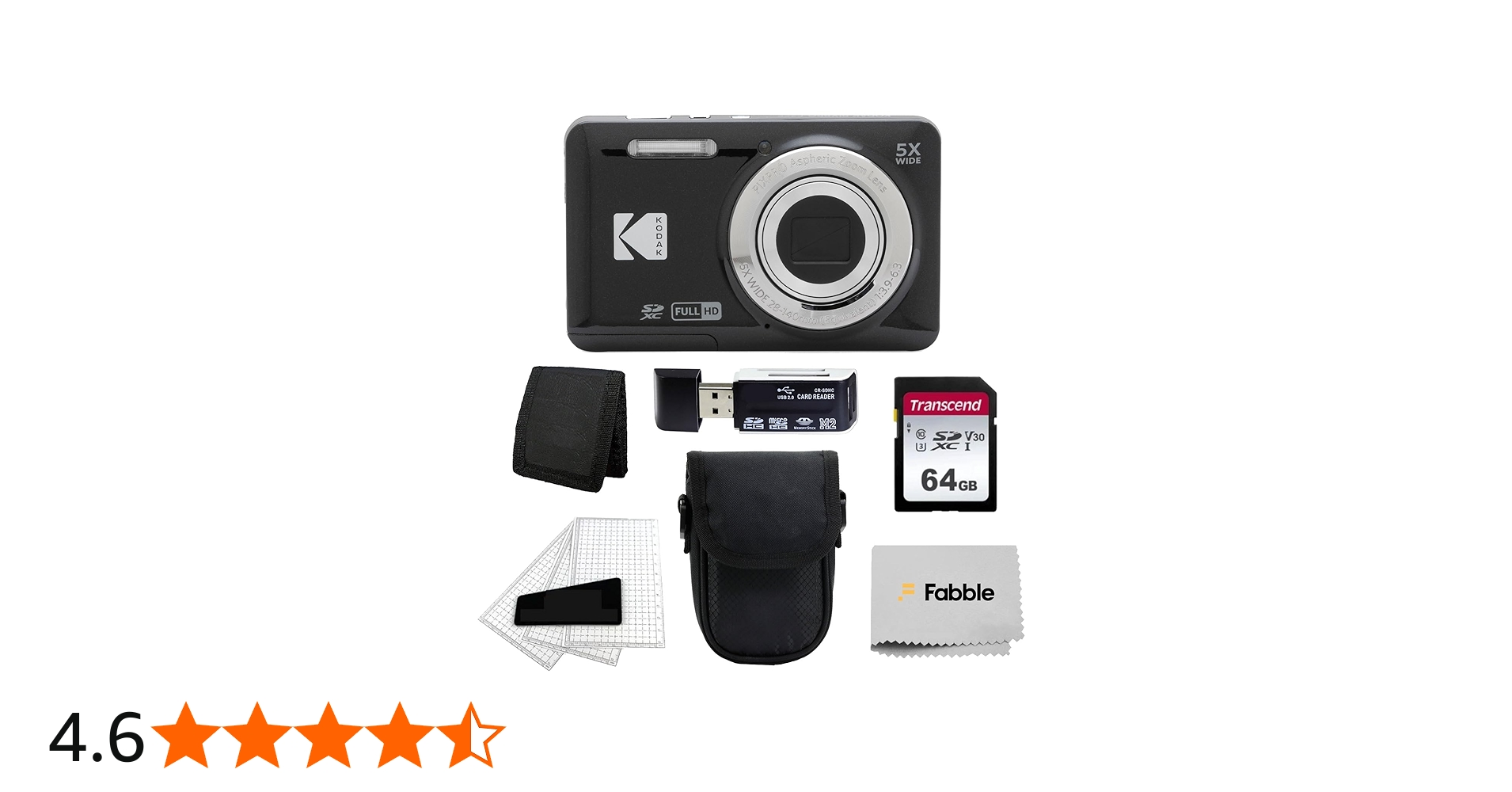 Amazon Canada: Kodak PIXPRO FZ55 Digital Camera (Black) + Black