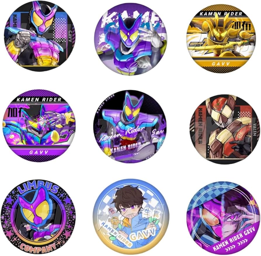 Amazon.co.jp: 仮面ライダーガヴ バッジ 丸バッジ 仮面ライダー