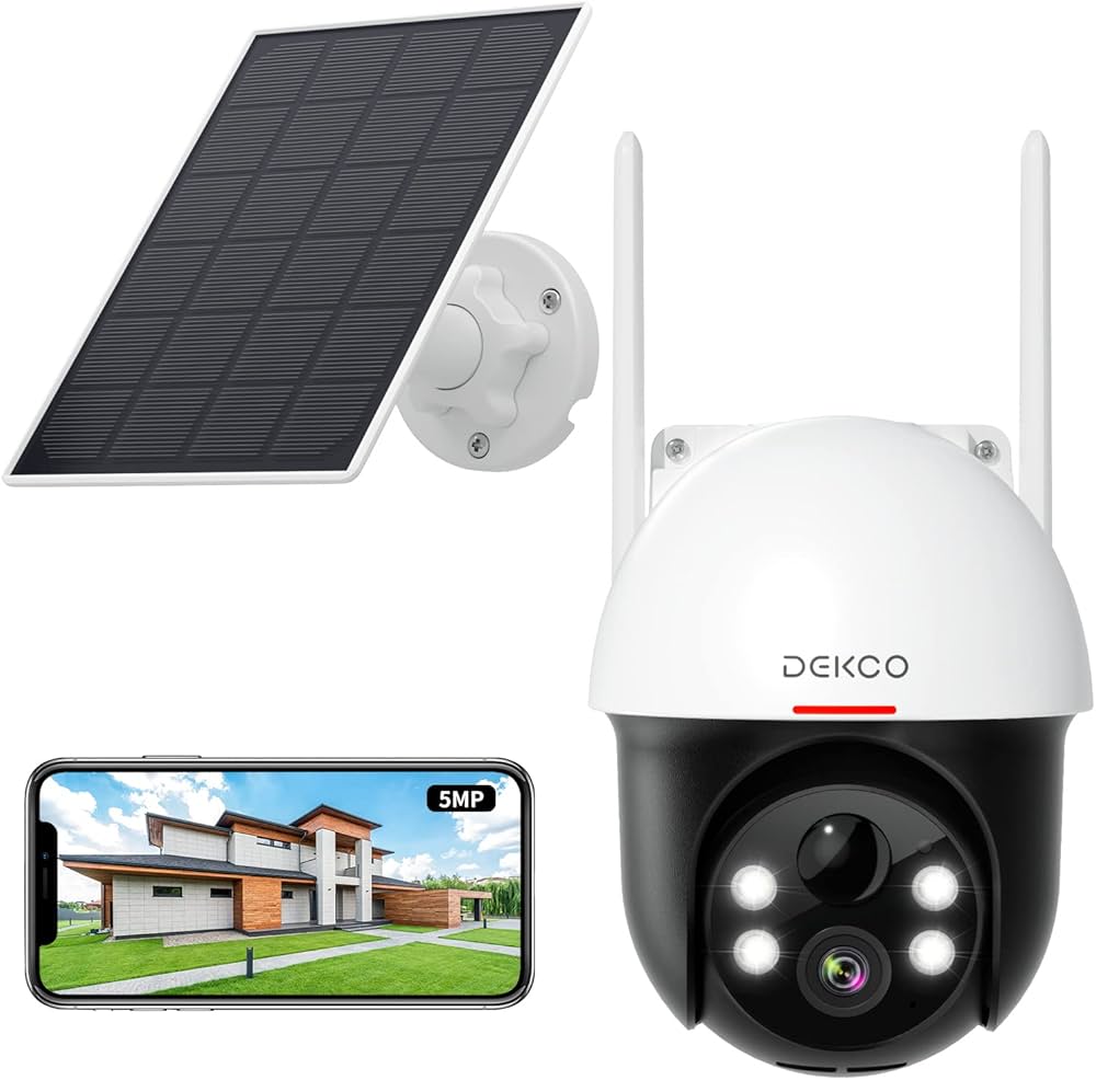 Amazon.co.jp: DEKCO 防犯カメラ 500万画素 監視カメラ 屋外用 AI人体