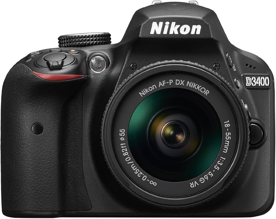 Amazon.com : Nikon D3400 w/ AF-P DX NIKKOR 18-55mm f/3.5-5.6G VR