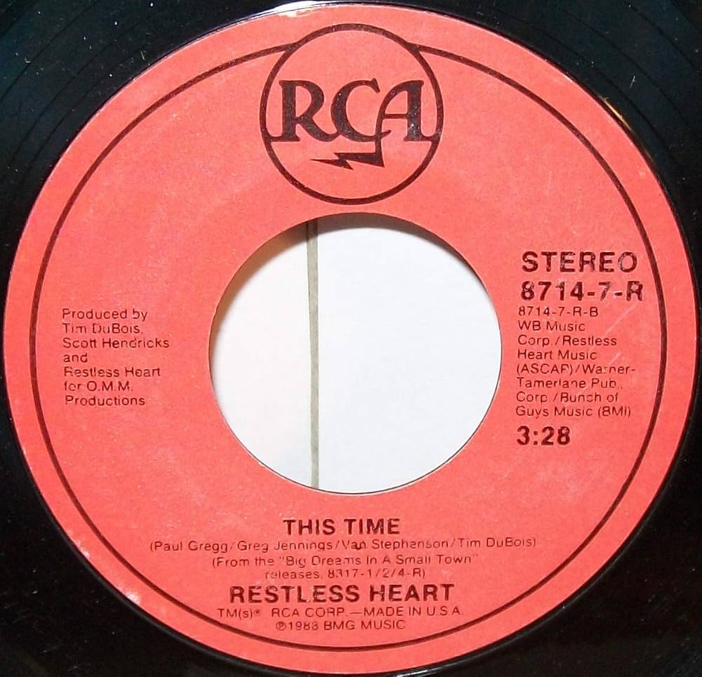 Amazon.com: Restless Heart This Time / A Tender Lie - Vinyl Record