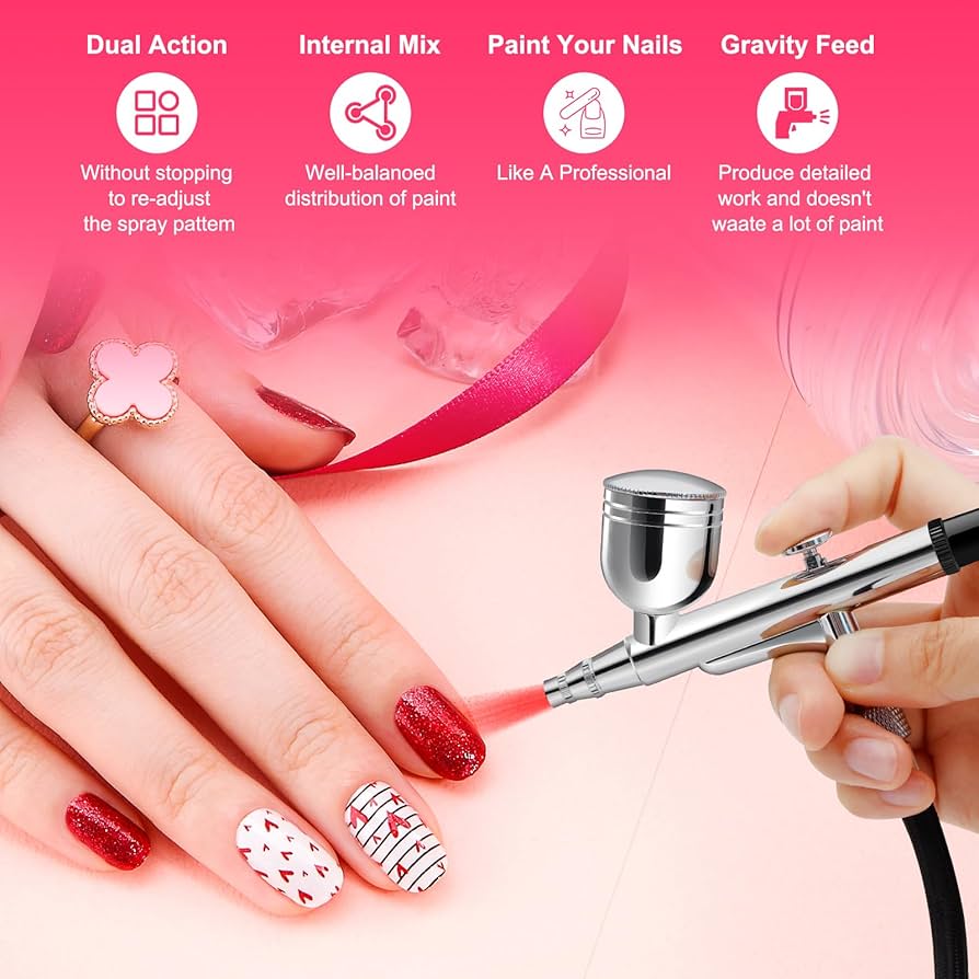 Amazon.com: MADETEC Professional Nail Art Airbrush Kit with