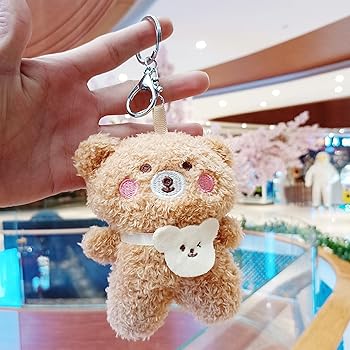 Amazon.co.jp: [Biwingarden] くまのぬいぐるみキーホルダー | くまの