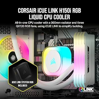 Amazon | Corsair iCUE LINK H150i RGB 簡易水冷CPUクーラー RGB搭載