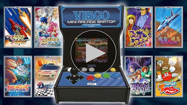 Amazon.co.jp: UNICO • VISCO ミニ アーケードバートップ レトロゲーム
