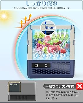 Amazon.co.jp: Anlaby 車載冷蔵庫 15L -20℃～20℃ 急速冷凍 ポータブル